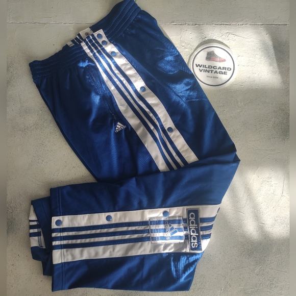 adidas Other - Vintage Adidas Tear Aways Blue with White Medium